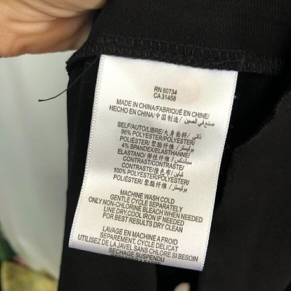 MAX AND CLEO Black Pleated Sleeveless Knee Length Empire Waist Ruffle Dress 6 - Picture 4 of 6